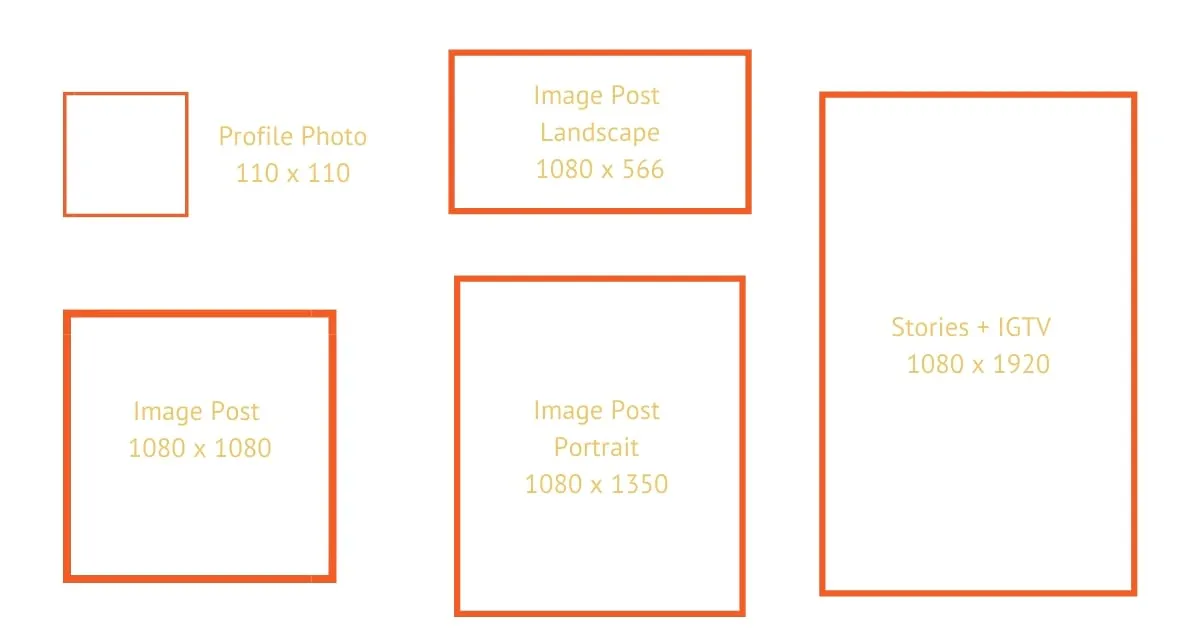 Instagram sizes